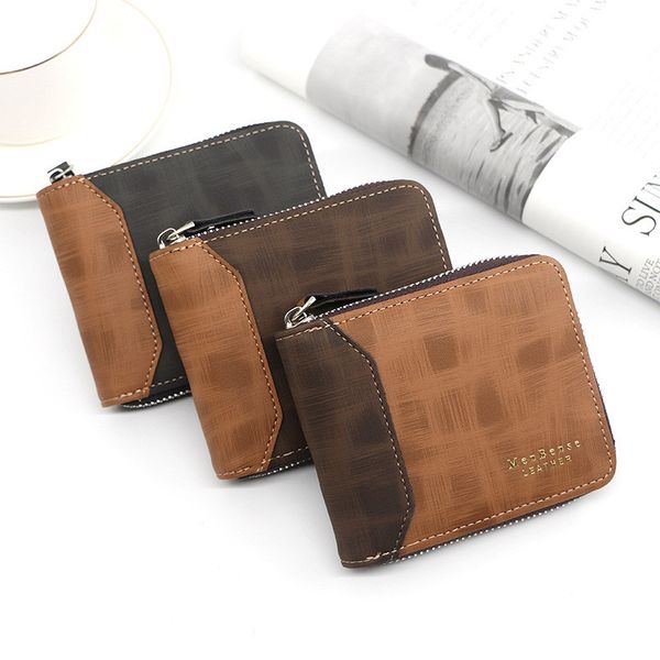 fashion frosted mens short wallet pu leather casual multi-card zipper bag card & id holders small coin purse minimalist wallet, Red;black
fashion frosted mens short wallet pu leather casual multi-card zipper bag card & id holders small coin purse minimalist wallet, Red;black