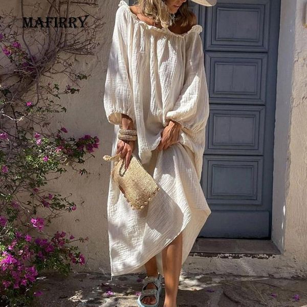 casual dresses loose waist women slash neck dress spring autumn long lantern sleeve holiday elegant lady solid streetwear, Black;gray
casual dresses loose waist women slash neck dress spring autumn long lantern sleeve holiday elegant lady solid streetwear, Black;gray