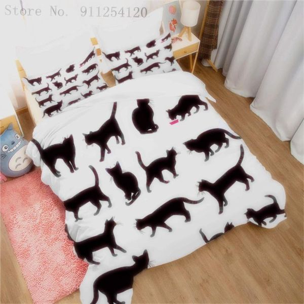 bedding sets black cats 2/3 piece cute animals bed cover kids cartoon linen set home bedspread single double king size
bedding sets black cats 2/3 piece cute animals bed cover kids cartoon linen set home bedspread single double king size