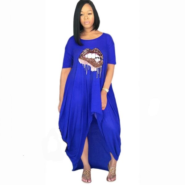 dresses african new summer autumn women o-neck short sleeve mouth print irregular loose maxi dress fashion long vestidos, Black;gray
dresses african new summer autumn women o-neck short sleeve mouth print irregular loose maxi dress fashion long vestidos, Black;gray