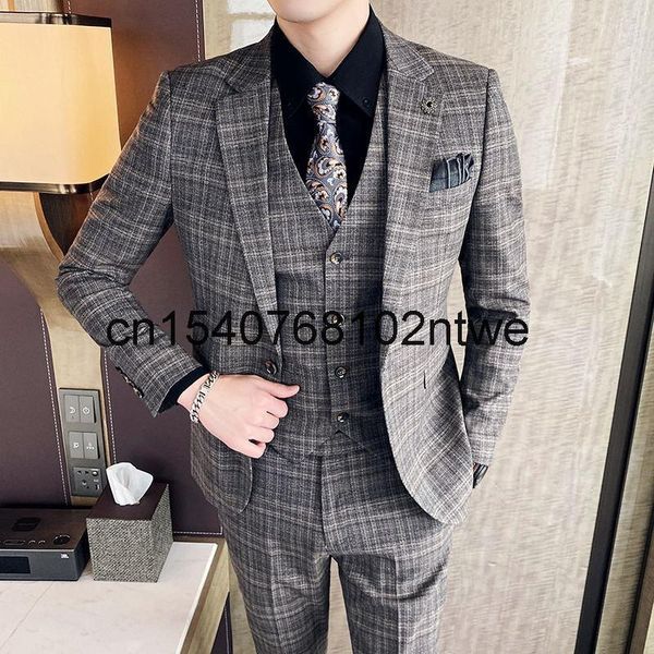 autumn boys' three piece business suit, slim fit, one grain buckle check bridegroom's dress men's suits & blazers, White;black
autumn boys' three piece business suit, slim fit, one grain buckle check bridegroom's dress men's suits & blazers, White;black