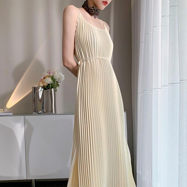casual dresses women long pleated split fork dress summer sleeveless plus size loose round collar solid color party female, Black;gray
casual dresses women long pleated split fork dress summer sleeveless plus size loose round collar solid color party female, Black;gray