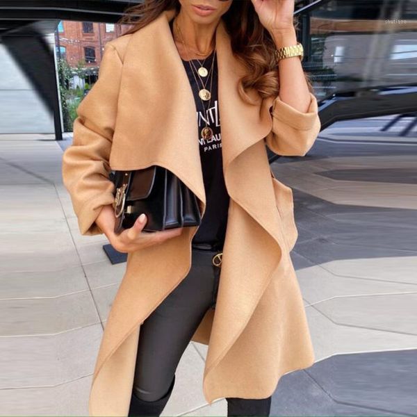 women's wool & blends women fashion design solid high street long coats autumn winter elegangt lace-up belt office lady overcoat casual, Black
women's wool & blends women fashion design solid high street long coats autumn winter elegangt lace-up belt office lady overcoat casual, Black