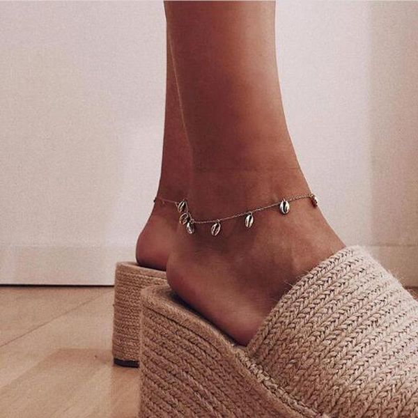 anklets 1 pcs simple women shell tassel pendant gold anklet chain fashion lady summer sandals barefoot beach party jewelry, Red;blue
anklets 1 pcs simple women shell tassel pendant gold anklet chain fashion lady summer sandals barefoot beach party jewelry, Red;blue