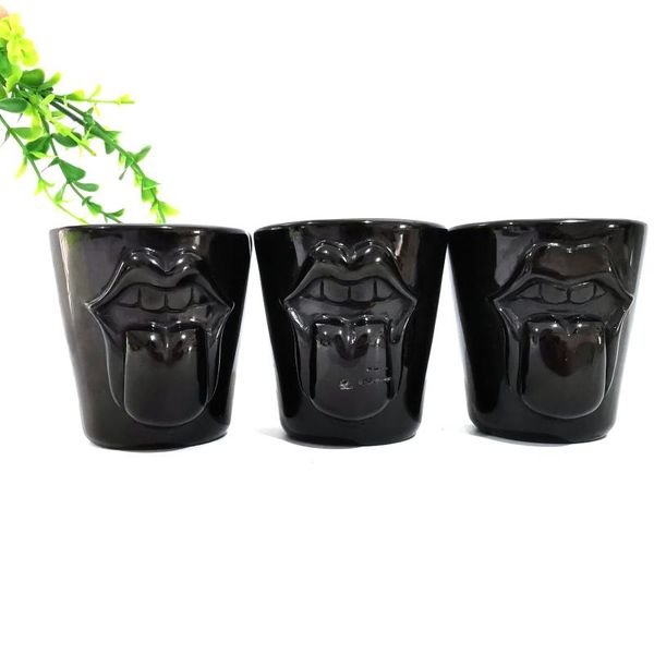decorative objects & figurines natural hand crafts black obsidian cup with tongue decoration crystal carving for gifts lj
decorative objects & figurines natural hand crafts black obsidian cup with tongue decoration crystal carving for gifts lj