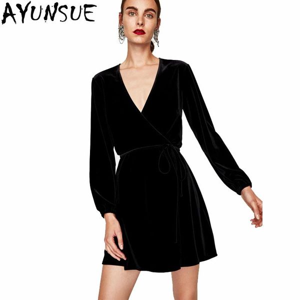 casual dresses ayunsue 2021 women bandages dress black velvet bodycon party deep v-neck midi vestidos femme lx1525, Black;gray
casual dresses ayunsue 2021 women bandages dress black velvet bodycon party deep v-neck midi vestidos femme lx1525, Black;gray