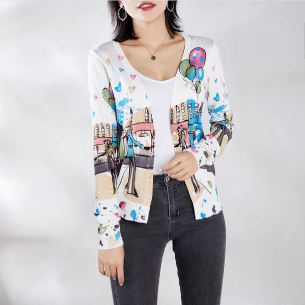 women's jackets 2021 long sleeves women cardigans romantic dating love balloon print sweater v collar knitting cardigan female top, Black;brown
women's jackets 2021 long sleeves women cardigans romantic dating love balloon print sweater v collar knitting cardigan female top, Black;brown