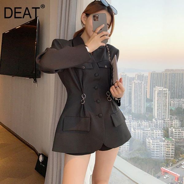 women black pockets single breasted metal ring blazer notched long sleeve slim jacket fashion tide summer 2021 7e127 women's suits & bl, White;black
women black pockets single breasted metal ring blazer notched long sleeve slim jacket fashion tide summer 2021 7e127 women's suits & bl, White;black