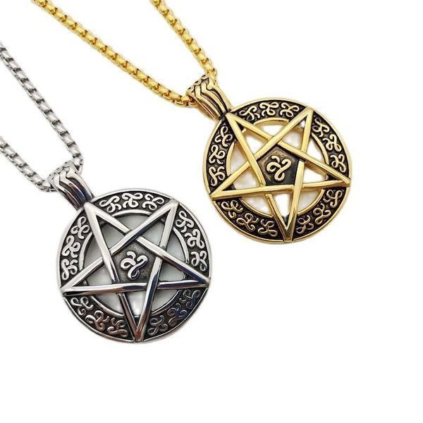 punk pentacle five point star moon pentagram charm pendant circle men's gents dress chain necklace jewelry cagf0179 necklaces, Silver
punk pentacle five point star moon pentagram charm pendant circle men's gents dress chain necklace jewelry cagf0179 necklaces, Silver