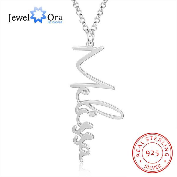 designer necklace jewelora 925 sterling silver personalized vertical curive nameplate & pendant cutomize name for women
designer necklace jewelora 925 sterling silver personalized vertical curive nameplate & pendant cutomize name for women