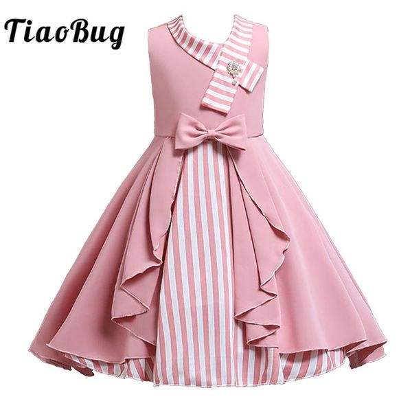 girl's dresses 2021 flower girls dress elegant princess kids child striped wedding party children's summer birthday, Red;yellow
girl's dresses 2021 flower girls dress elegant princess kids child striped wedding party children's summer birthday, Red;yellow