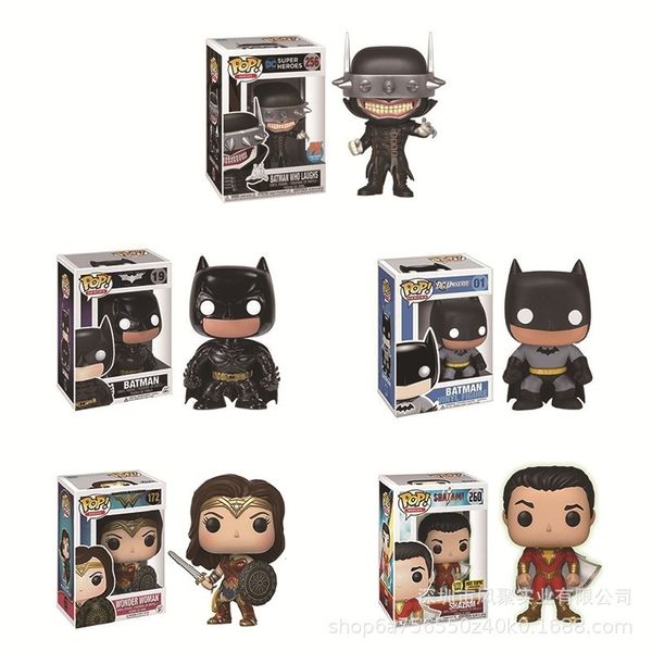 Funko pop Dark Knight Batman thunder Shazam model doll DC hero hand-made ornament