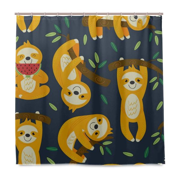 shower curtain,seamless pattern with funny sloths waterproof extra long bath curtain with hooks, 180 x 180cm drop(72 x 72 inch)
shower curtain,seamless pattern with funny sloths waterproof extra long bath curtain with hooks, 180 x 180cm drop(72 x 72 inch)