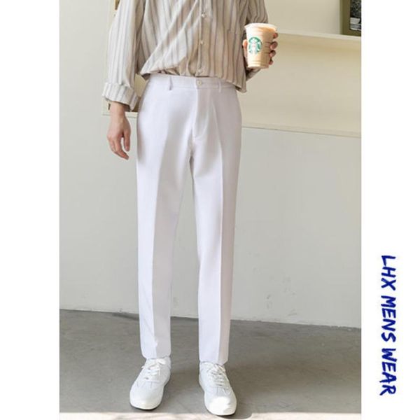 men's pants suit men's spring summer straight students korean casual slim feet trousers loose wild trend nine-point cargo clothing, Black
men's pants suit men's spring summer straight students korean casual slim feet trousers loose wild trend nine-point cargo clothing, Black