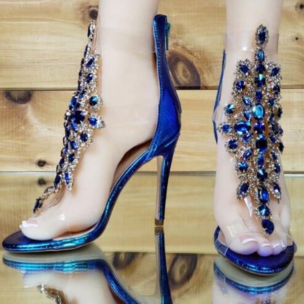 sandals rhinestone jeweled high heel sandal clear pvc buckle strap shining beaded floral dress shoes cut-out cage size 43, Black
sandals rhinestone jeweled high heel sandal clear pvc buckle strap shining beaded floral dress shoes cut-out cage size 43, Black