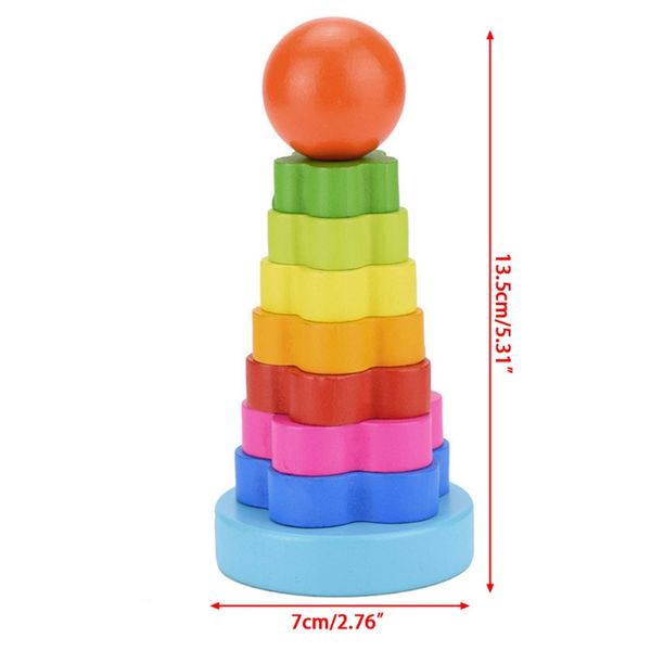 40jc baby kid education wooden toy stacking nest learning stack up rainbow tower ring
40jc baby kid education wooden toy stacking nest learning stack up rainbow tower ring