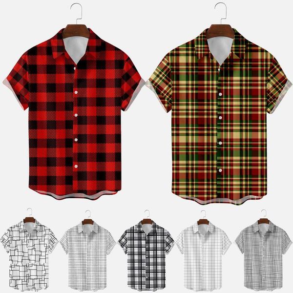 men's casual shirts bababuy 2021 plus size buttons short sleeve plaid summer hawaiian holiday beach, White;black
men's casual shirts bababuy 2021 plus size buttons short sleeve plaid summer hawaiian holiday beach, White;black