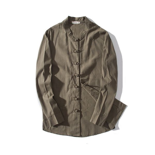 men's t-shirts brand long sleeve linen shirts men casual traditional style army green male stand collar solid shirt mens camisa 496f, White;black
men's t-shirts brand long sleeve linen shirts men casual traditional style army green male stand collar solid shirt mens camisa 496f, White;black