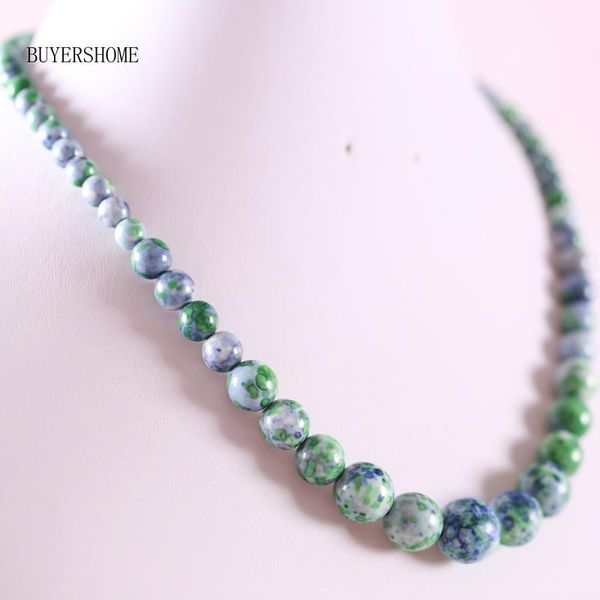 pendant necklaces handmade beaded necklace natural stone round green jaspers for women jewelry gift e091, Silver
pendant necklaces handmade beaded necklace natural stone round green jaspers for women jewelry gift e091, Silver