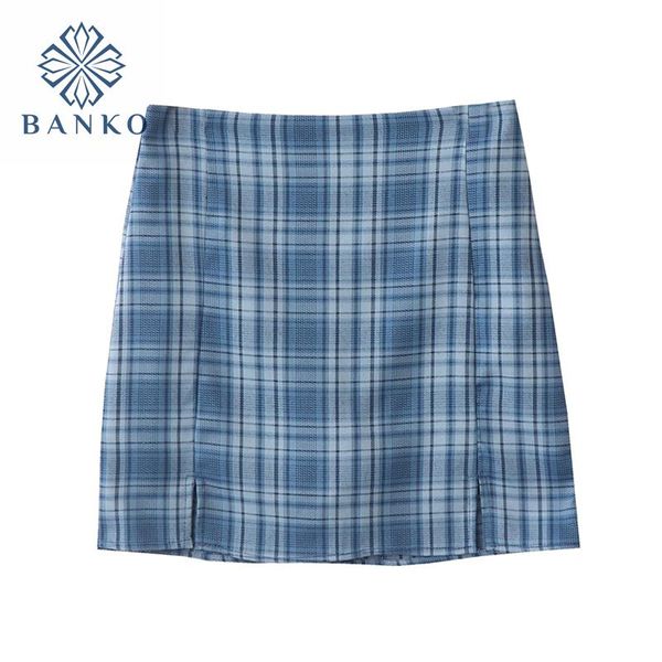 skirts sweet blue plaid print women's 2021 summer streetwear trendy split mini skirt female korean elegant chic a-line jumps, Black
skirts sweet blue plaid print women's 2021 summer streetwear trendy split mini skirt female korean elegant chic a-line jumps, Black