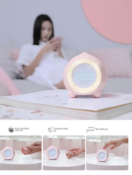 cute alarm clock multi-function led bluetooth sound light kids student regular sleepy desk app intelligent setting & table clocks
cute alarm clock multi-function led bluetooth sound light kids student regular sleepy desk app intelligent setting & table clocks