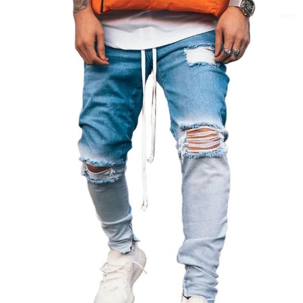 mens cool designer brand blue jeans skinny ripped destroyed stretch slim fit hop pants with holes for men men's, Black
mens cool designer brand blue jeans skinny ripped destroyed stretch slim fit hop pants with holes for men men's, Black