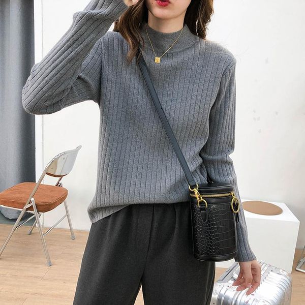 women's sweaters cmaz half turtleneck outer wear sunken stripe sweater bottoming shirt women 's autumn and winter, White;black
women's sweaters cmaz half turtleneck outer wear sunken stripe sweater bottoming shirt women 's autumn and winter, White;black