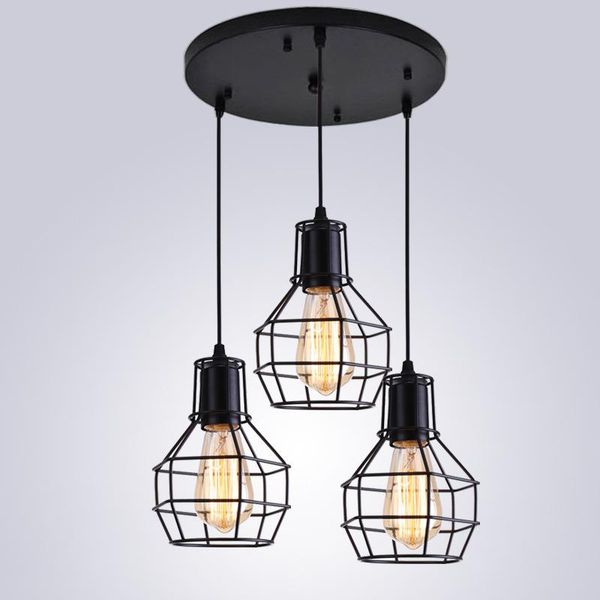 pendant lamps nordic retro iron cage hanging light 3 heads chandelier american industrial vintage kitchen single head lamp
pendant lamps nordic retro iron cage hanging light 3 heads chandelier american industrial vintage kitchen single head lamp