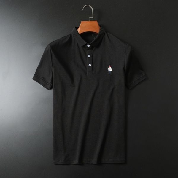 short solid polo shirt busins paul half sve men's fashion mens clothing, White;black
short solid polo shirt busins paul half sve men's fashion mens clothing, White;black