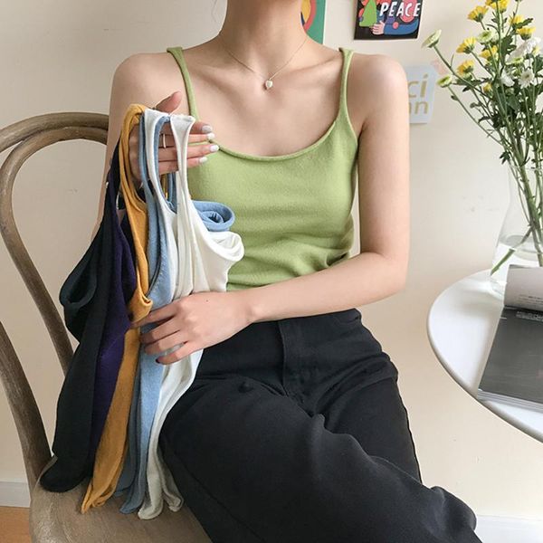 women's tanks & camis women slim sleeveless summer roll up tank vest knitted crop for ladies fitness, White
women's tanks & camis women slim sleeveless summer roll up tank vest knitted crop for ladies fitness, White