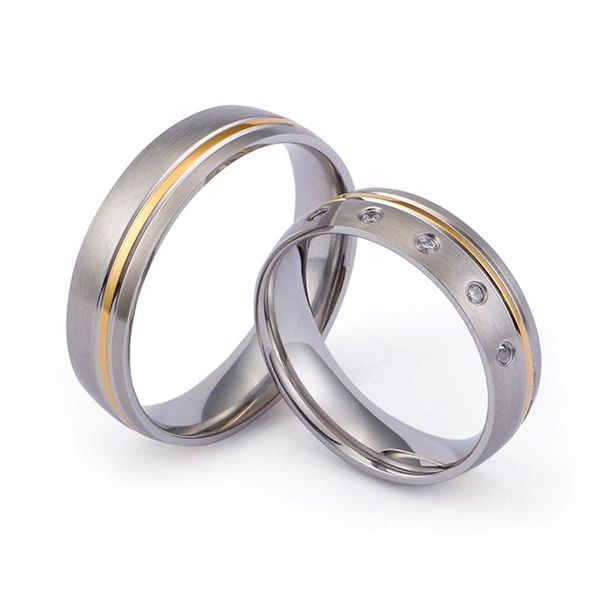 wedding rings quality stanless steel ring silver gold color 6mm width couple with zirconia gift for lover, Slivery;golden
wedding rings quality stanless steel ring silver gold color 6mm width couple with zirconia gift for lover, Slivery;golden