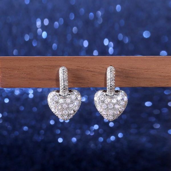 hoop & huggie simple and sweet temperament girl inlaid zircon silver color peach heart earrings fine gift female elegant accessories, Golden;silver
hoop & huggie simple and sweet temperament girl inlaid zircon silver color peach heart earrings fine gift female elegant accessories, Golden;silver