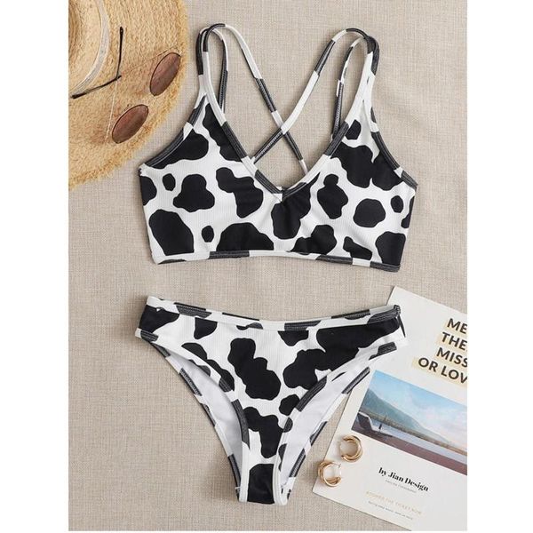 40#2021 cow print bikinis high waist swimwear women leg bikini set swimsuits spring summer female swimming suit beachwear women's, White;black
40#2021 cow print bikinis high waist swimwear women leg bikini set swimsuits spring summer female swimming suit beachwear women's, White;black