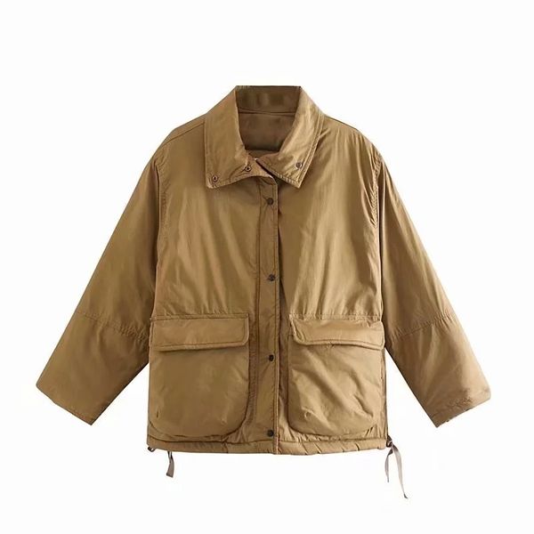 2020 women fashion chic pockets loose jacket female side tie turn-down collar coat girls casual outerwear, Black;brown
2020 women fashion chic pockets loose jacket female side tie turn-down collar coat girls casual outerwear, Black;brown
