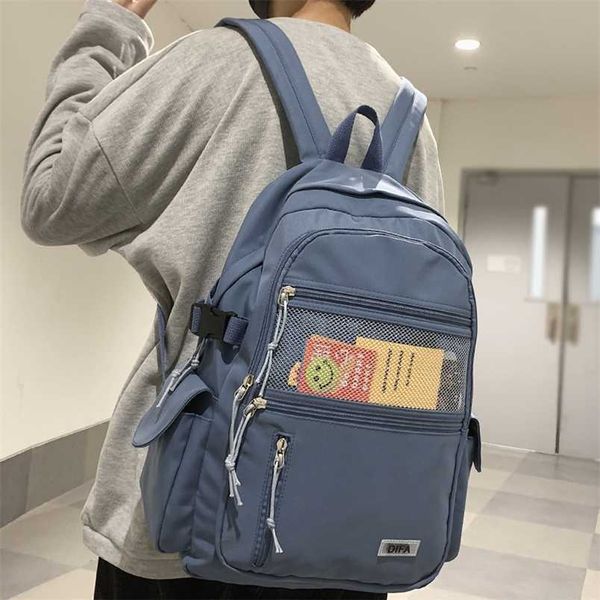 backpack students large capacity korean pure color boys girls campus style schoolbag nylon waterproof travel bag fashion 202211
backpack students large capacity korean pure color boys girls campus style schoolbag nylon waterproof travel bag fashion 202211