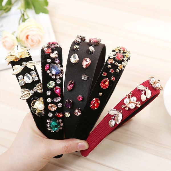 women hairband crown rhinestone crystal pearl hair bands shiny circle hair hoop headband korean ladies wedding hair accessories, Silver
women hairband crown rhinestone crystal pearl hair bands shiny circle hair hoop headband korean ladies wedding hair accessories, Silver
