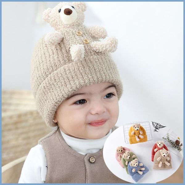 super cute bear baby hat in front of the autumn winter wool knitted children's korean cartoon caps & hats, Yellow
super cute bear baby hat in front of the autumn winter wool knitted children's korean cartoon caps & hats, Yellow