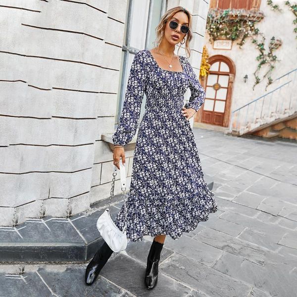 women's floral print boho dress women casual ruffles maxi dresses ladies long sleeve square neck 2021 vestidos d30, Black;gray
women's floral print boho dress women casual ruffles maxi dresses ladies long sleeve square neck 2021 vestidos d30, Black;gray