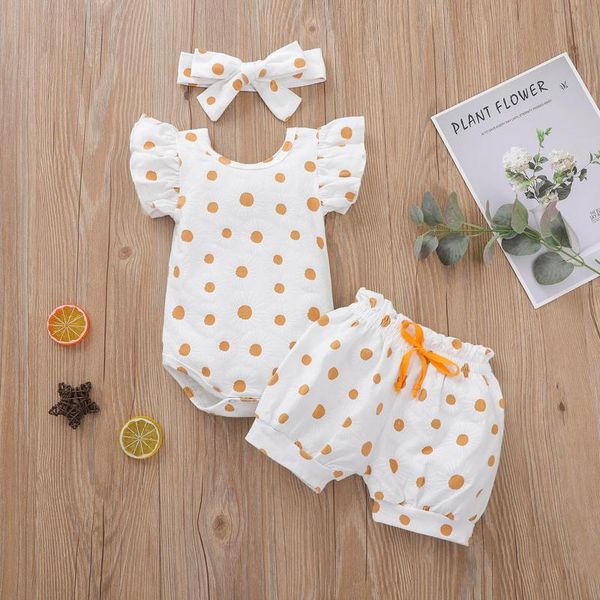 clothing sets born baby's girl dots romper set short sleeve round neck elastic head shorts bowknot headwear 3pcs outfits clothes, White
clothing sets born baby's girl dots romper set short sleeve round neck elastic head shorts bowknot headwear 3pcs outfits clothes, White