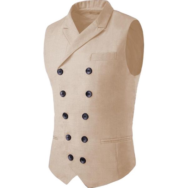 men's vests mens vest casual style beige blue double beasted notched lapel v neck for wedding groomsmen tweed waistcoat, Black;white
men's vests mens vest casual style beige blue double beasted notched lapel v neck for wedding groomsmen tweed waistcoat, Black;white
