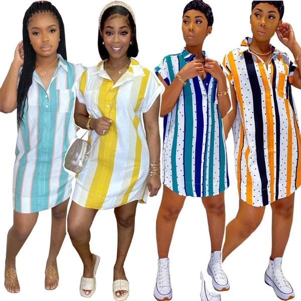 women's swimwear sales good fashion trend big size stripes polka dot print short sleeve casual shirt dress l0347, White;black
women's swimwear sales good fashion trend big size stripes polka dot print short sleeve casual shirt dress l0347, White;black