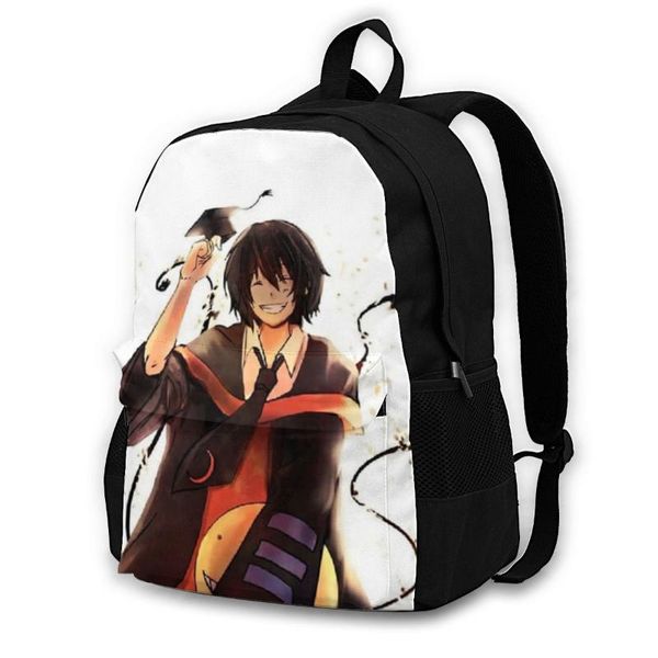 backpack assassination classroom backpacks funny polyester summer teen print bags