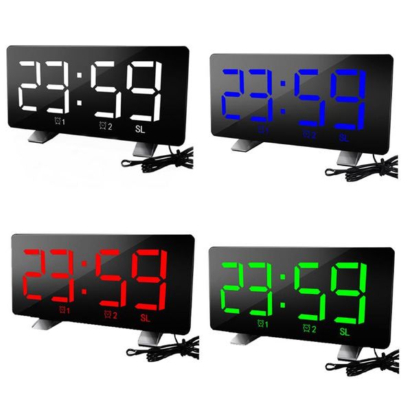 portable 6-inch digital led screen fm radio alarm clock with usb port for home office bedroom modern mirrors other clocks & accessories
portable 6-inch digital led screen fm radio alarm clock with usb port for home office bedroom modern mirrors other clocks & accessories