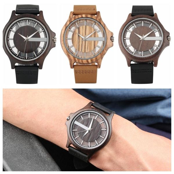 wristwatches ebony wood watch men's transparent hollow dial wooden watches analog timepiece vintage quartz wrist clock reloj de madera, Slivery;brown
wristwatches ebony wood watch men's transparent hollow dial wooden watches analog timepiece vintage quartz wrist clock reloj de madera, Slivery;brown
