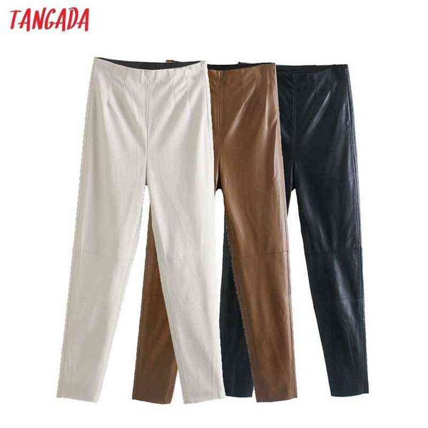 tangada women black skinny pu leather pants stretch zipper female autumn winter pencil trousers je228 211124, Black;white
tangada women black skinny pu leather pants stretch zipper female autumn winter pencil trousers je228 211124, Black;white