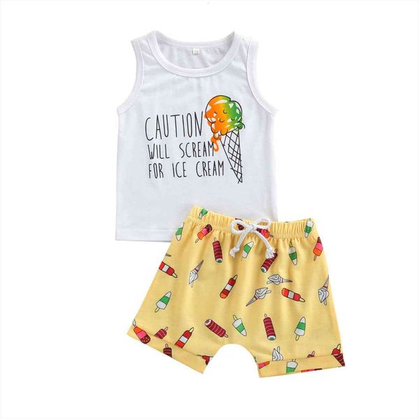 summer infant baby girls boys clothes sets 2pcs ice cream letter printed sleeveless vest shorts set 0 3y, White
summer infant baby girls boys clothes sets 2pcs ice cream letter printed sleeveless vest shorts set 0 3y, White