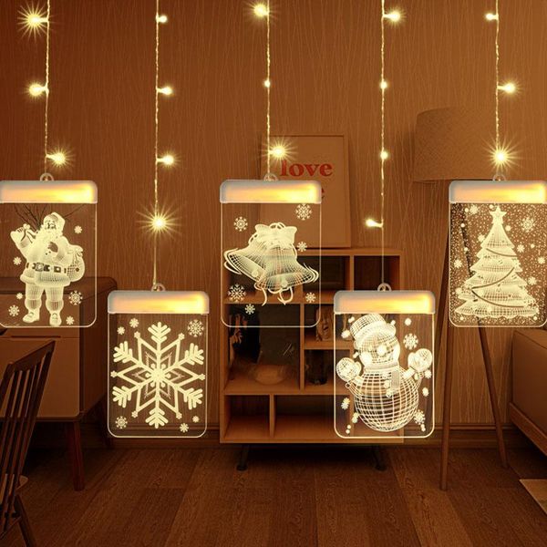 strings 1.5m 5led usb christmas lamp string 3d bells snowflakes tree hanging light room decoration acrylic curtain
strings 1.5m 5led usb christmas lamp string 3d bells snowflakes tree hanging light room decoration acrylic curtain