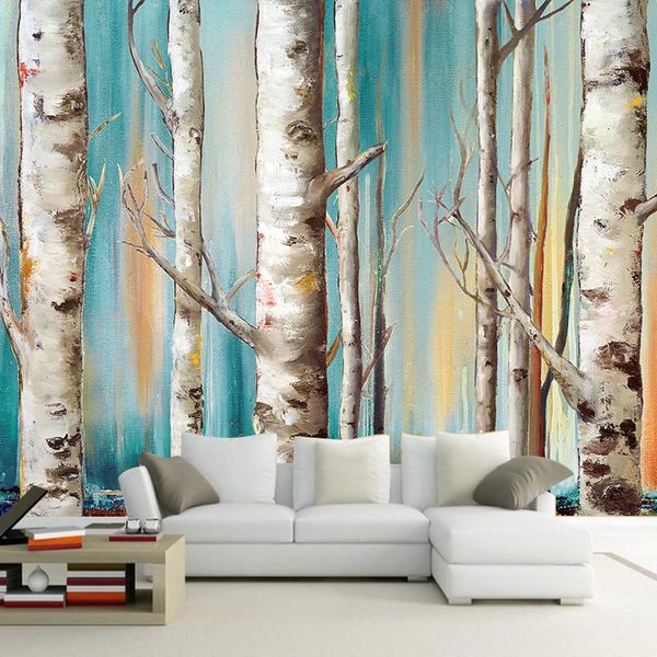 wallpapers custom wall cloth white birch trees abstract art oil painting living room bedroom decor mural waterproof wallpaper covering
wallpapers custom wall cloth white birch trees abstract art oil painting living room bedroom decor mural waterproof wallpaper covering