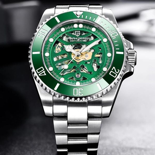 sapphire crystal watch men pagani design men's automatic mechanical luxury sports male clock relogios 2021 wristwatches, Slivery;brown
sapphire crystal watch men pagani design men's automatic mechanical luxury sports male clock relogios 2021 wristwatches, Slivery;brown