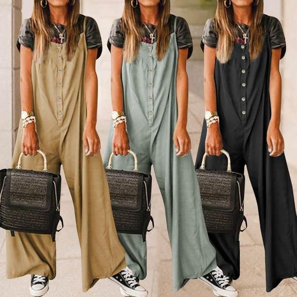women's jumpsuits & rompers s-5xl celmia long vintage ropmers summer sleeveless straps wide leg pants button backelss pantalon femme mu, Black;white
women's jumpsuits & rompers s-5xl celmia long vintage ropmers summer sleeveless straps wide leg pants button backelss pantalon femme mu, Black;white
